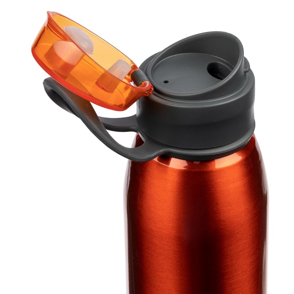 Спортивная бутылка для воды Korver, оранжевая, оранжевый, алюминий