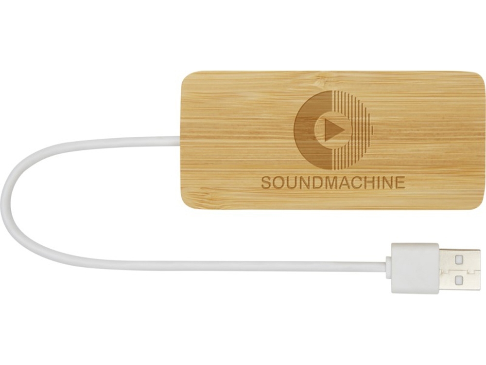 USB-концентратор «Tapas», натуральный, бамбук