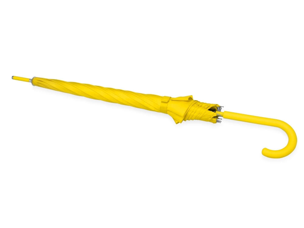 Зонт-трость «Color», желтый, полиэстер, soft touch