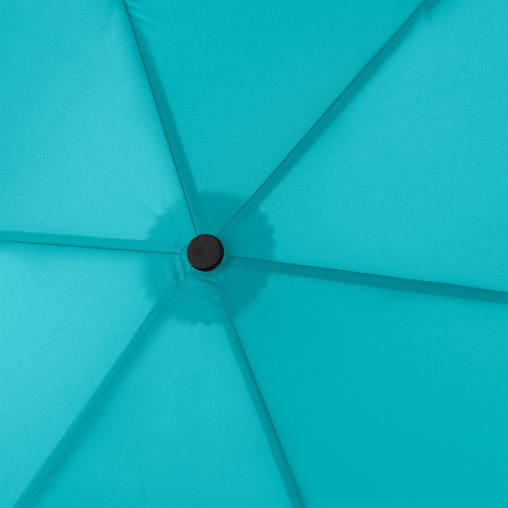 Зонт складной Zero 99, голубой, голубой, купол - эпонж, 190t; рама - алюминий; спицы - карбон, алюминий; ручка - пластик