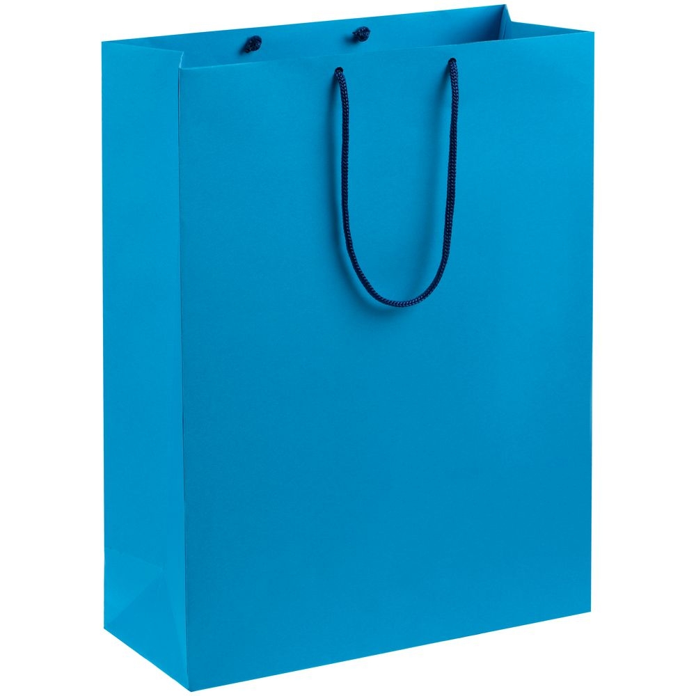 Пакет бумажный Porta XL, голубой, голубой, бумага