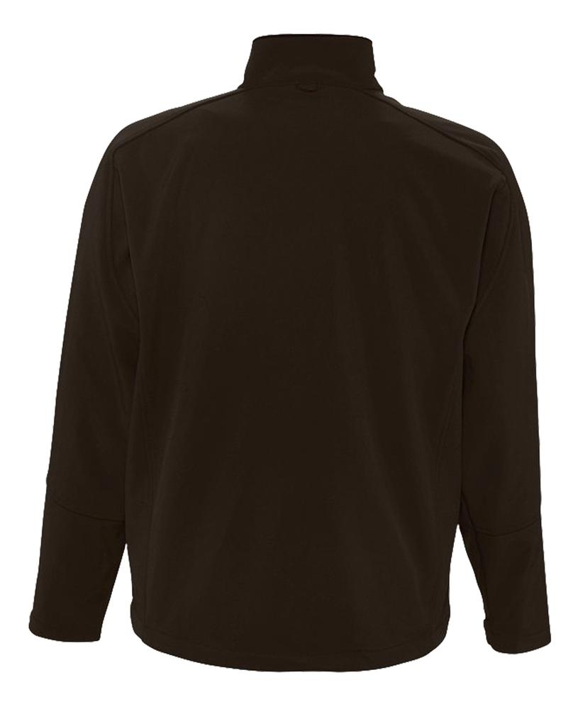 Куртка мужская на молнии Relax 340, коричневая, коричневый, полиэстер 94%; эластан 6%, плотность 340 г/м²; софтшелл