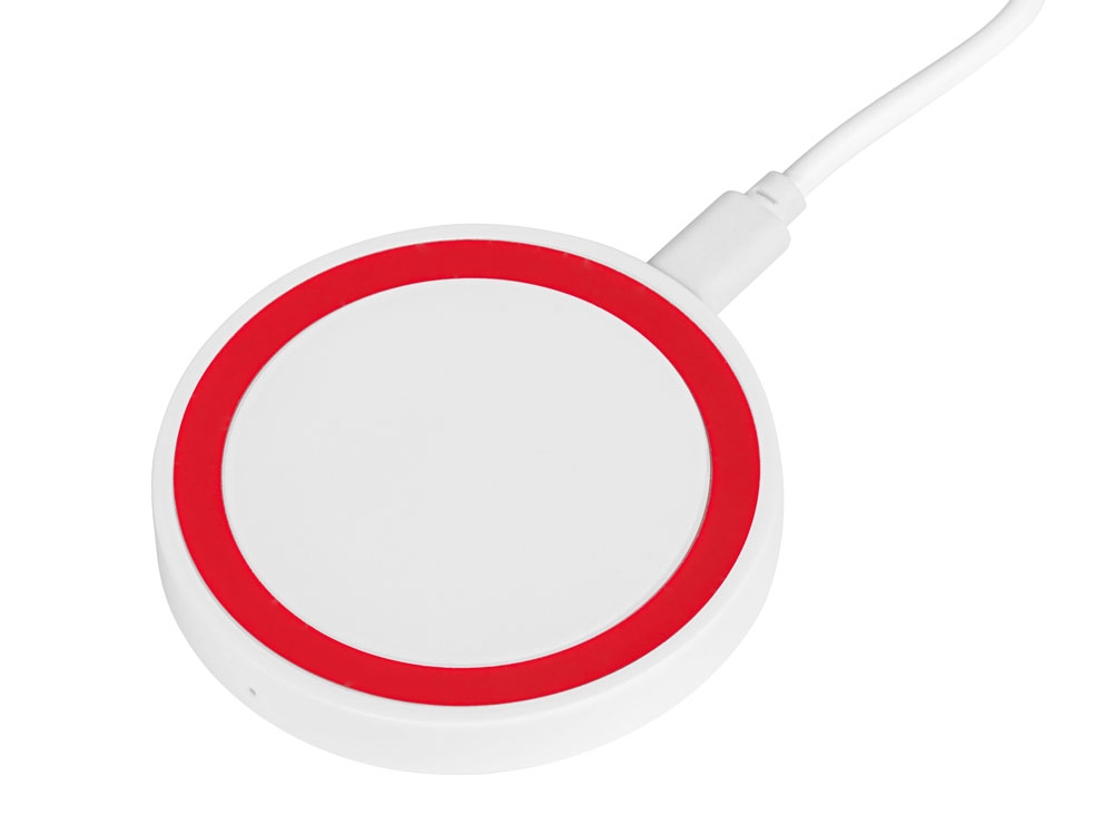 Беспроводное зарядное устройство «Dot», 5 Вт, белый, красный
