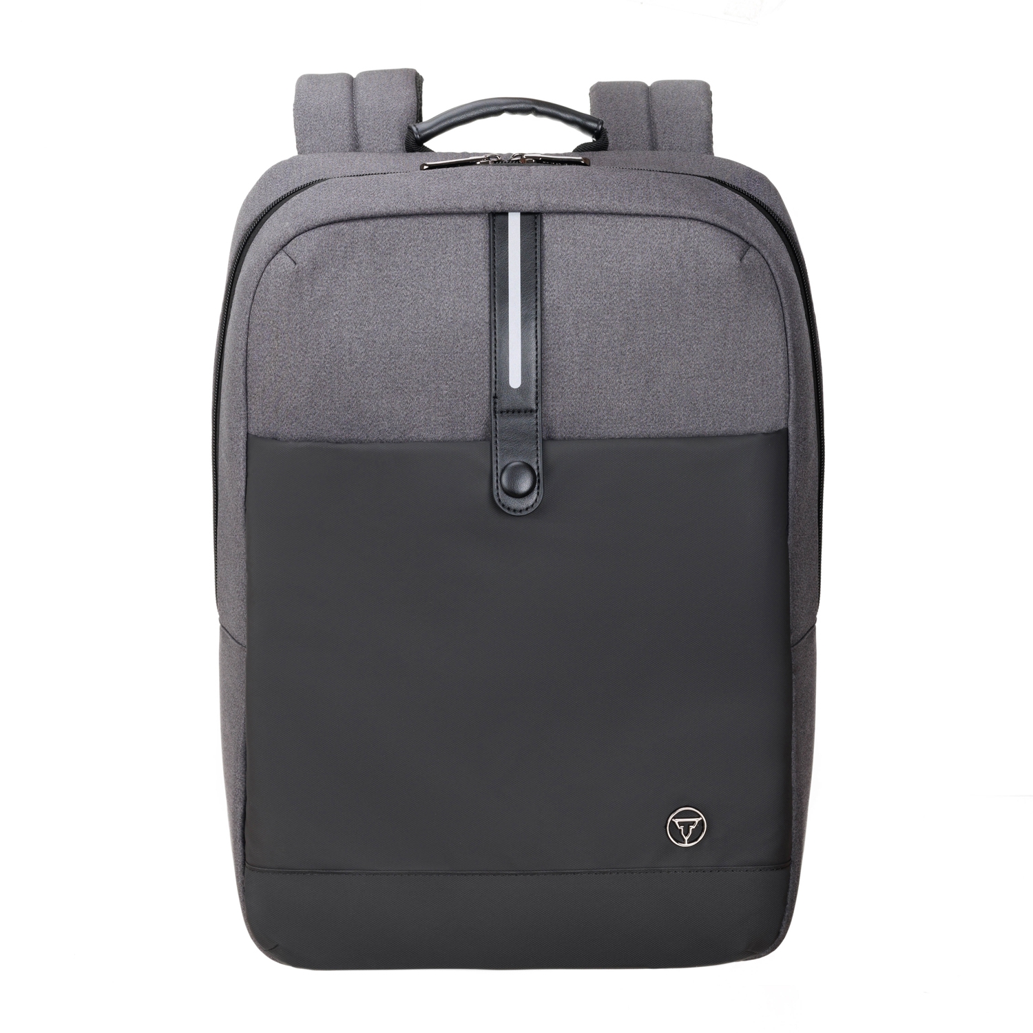 Рюкзак TORBER VECTOR с отделением для ноутбука 14,1", черный/серый, нейлон, 32 х 10 х 43 см, 13л, черный
