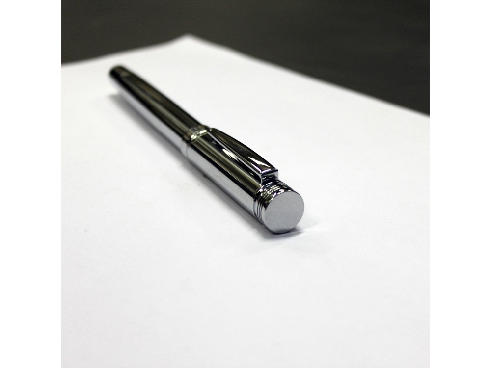 Ручка-роллер Zoom Classic Silver, серебристый, металл