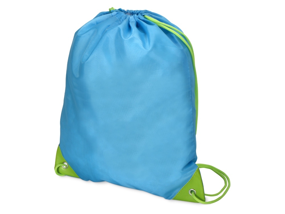 Рюкзак- мешок «Clobber», зеленый, голубой, полиэстер