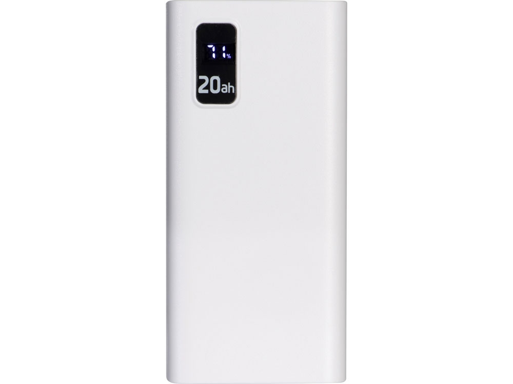 Портативный внешний аккумулятор «FAST», 20000 mAh, белый, пластик