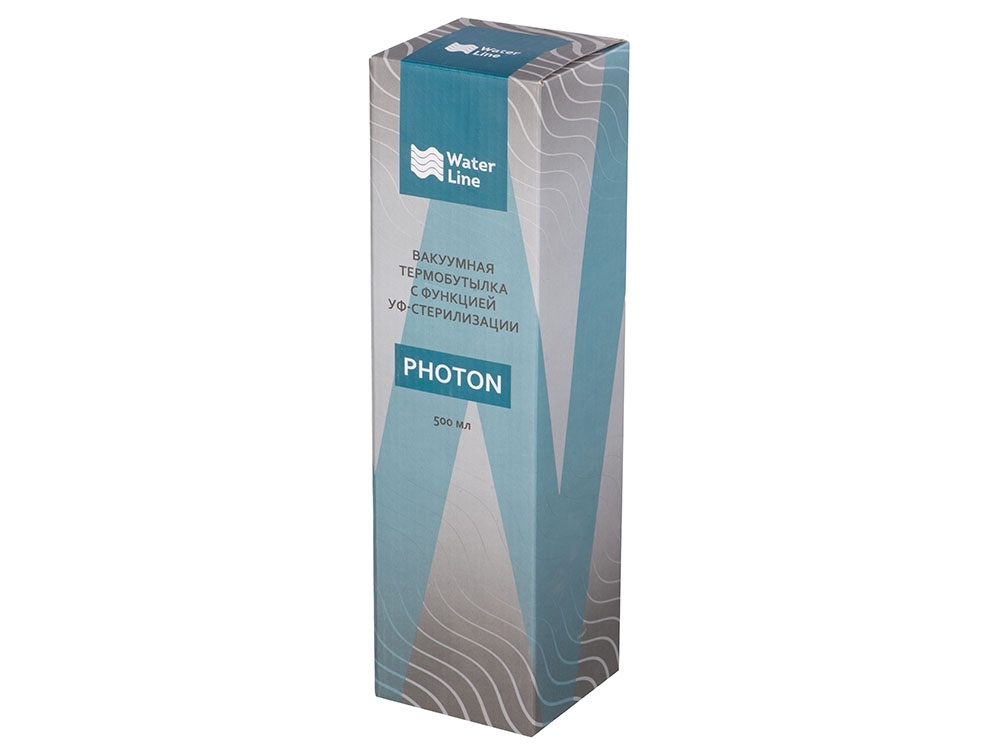 Вакуумная термобутылка с УФ-стерилизацией «Photon», 500 мл, черный, металл