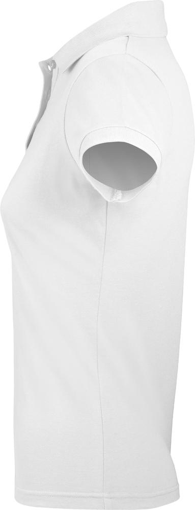 Рубашка поло женская Prime Women 200 белая, белый, полиэстер 65%; хлопок 35%, плотность 200 г/м²; пике