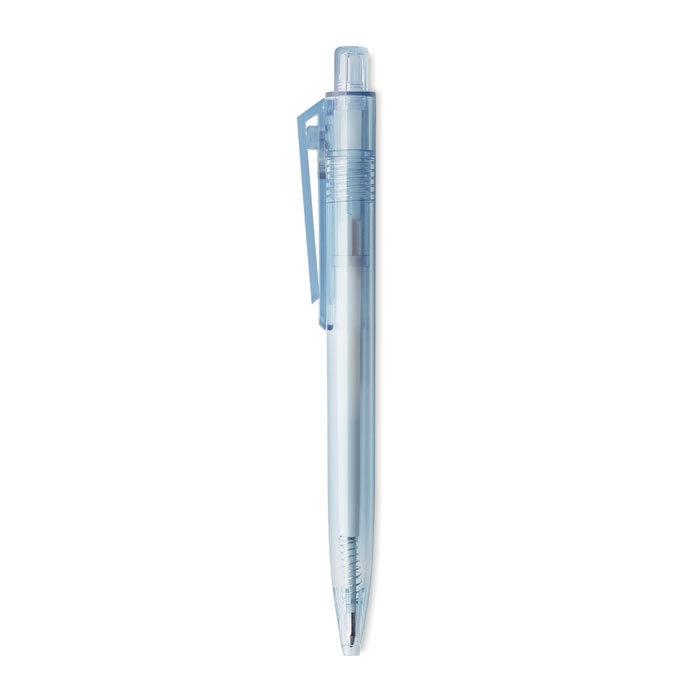 Ручка из RPET, прозрачный голубой, pet-пластик