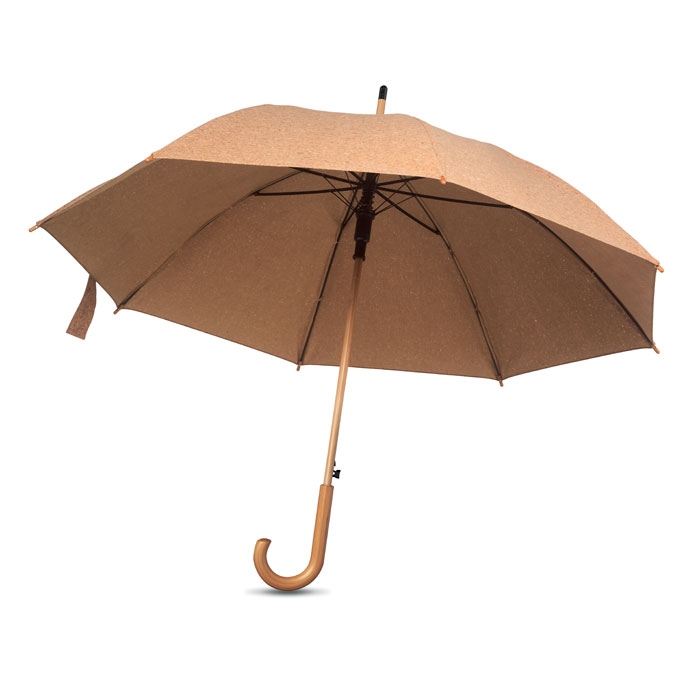 Зонт пробковый, бежевый, cork