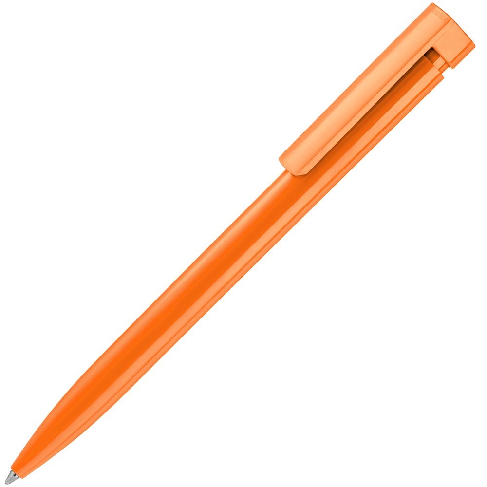 Ручка шариковая Liberty Polished, оранжевая, оранжевый, пластик