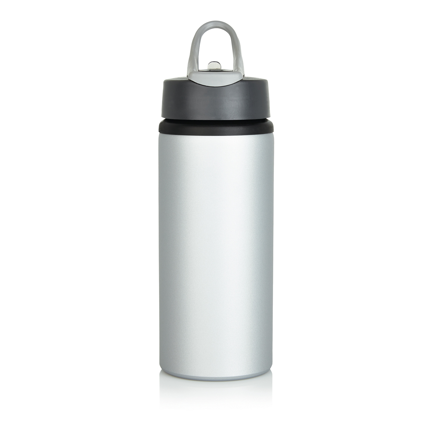 Алюминиевая спортивная бутылка, 600 мл, серый, алюминий; pp