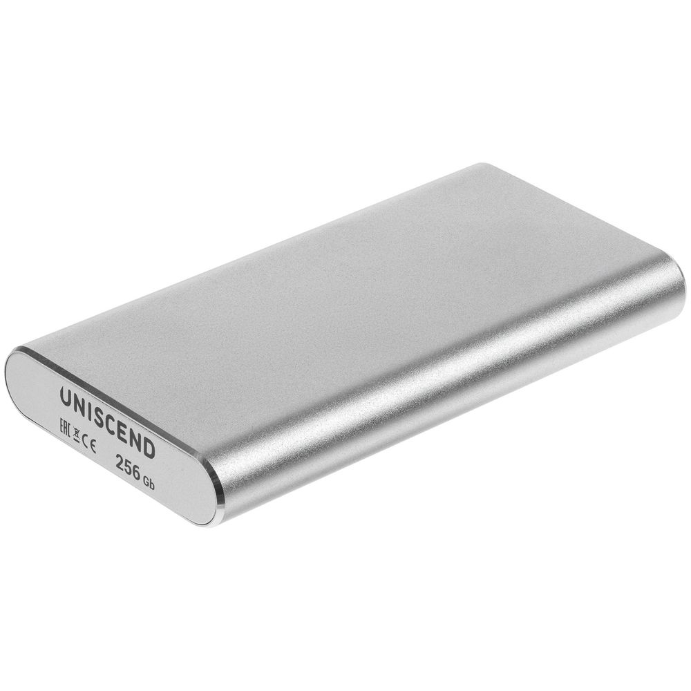 Портативный внешний диск SSD Uniscend Drop, 256 Гб, серебристый, серебристый, алюминий