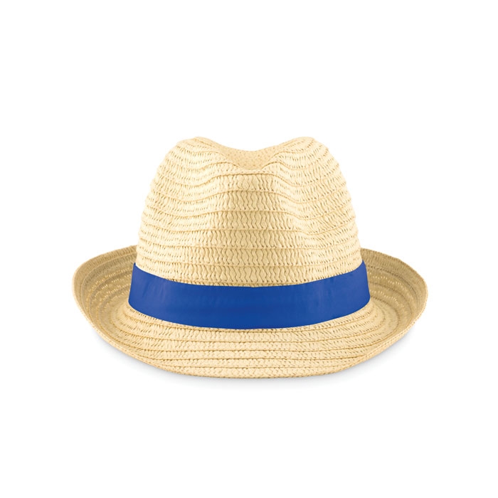 Шляпа, синий, straw