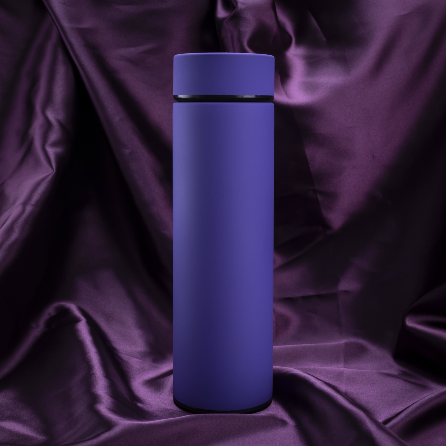 Термос Reactor софт-тач с датчиком температуры (фиолетовый), фиолетовый, металл, soft touch