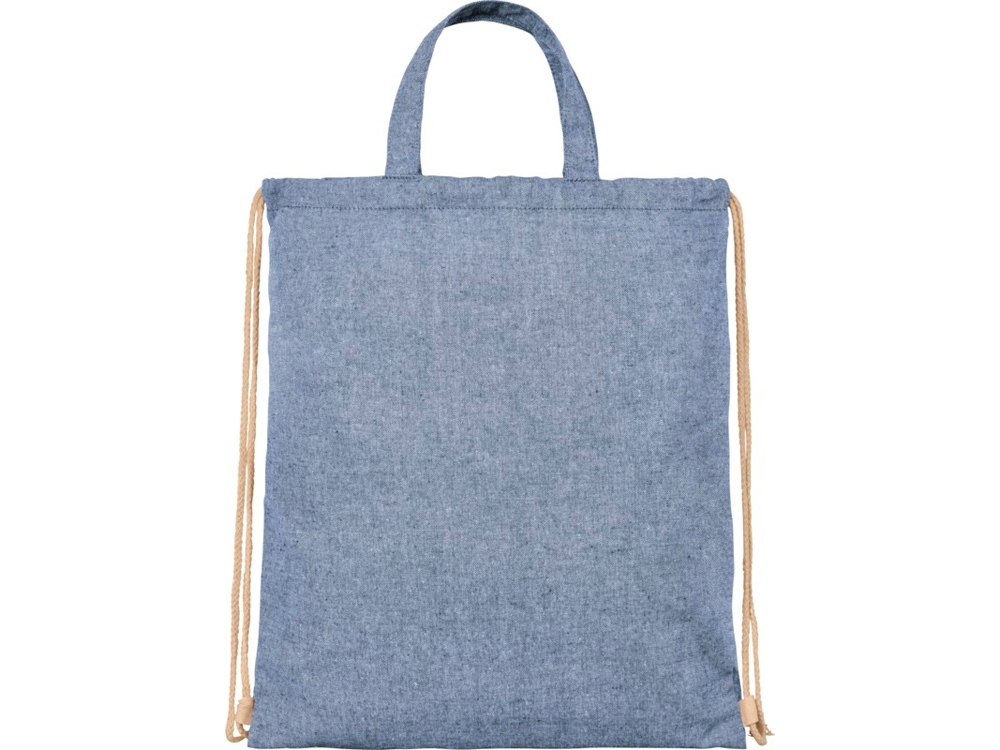 Сумка-рюкзак «Pheebs» из переработанного хлопка, 210 г/м², синий, полиэстер, хлопок