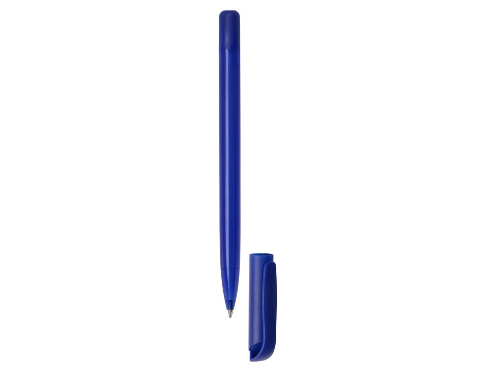 Ручка шариковая пластиковая «Delta» из переработанных контейнеров, синий, пластик