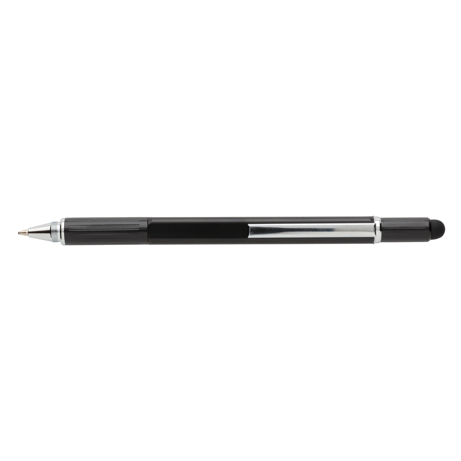 Многофункциональная ручка 5 в 1, черный, алюминий