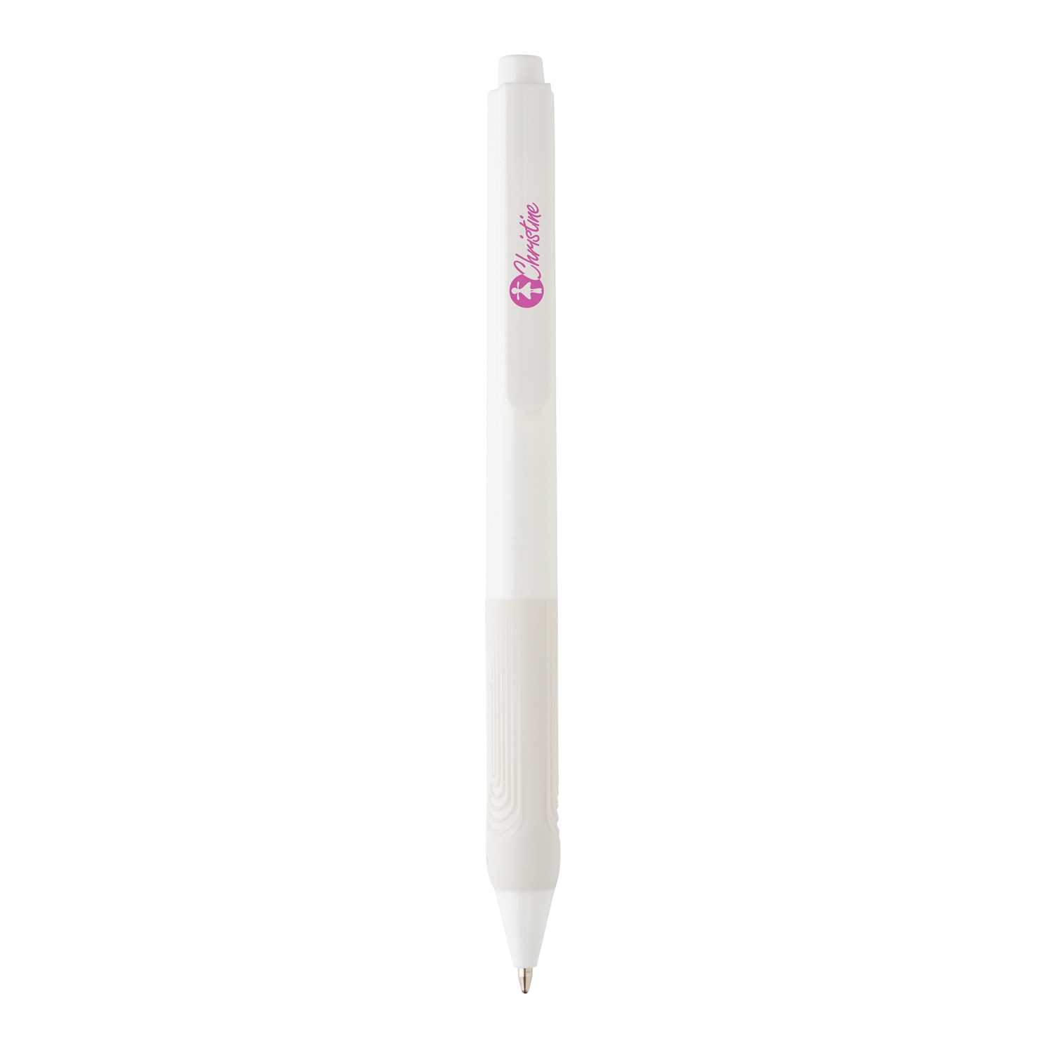 Ручка X9 с глянцевым корпусом и силиконовым грипом, pc; силикон