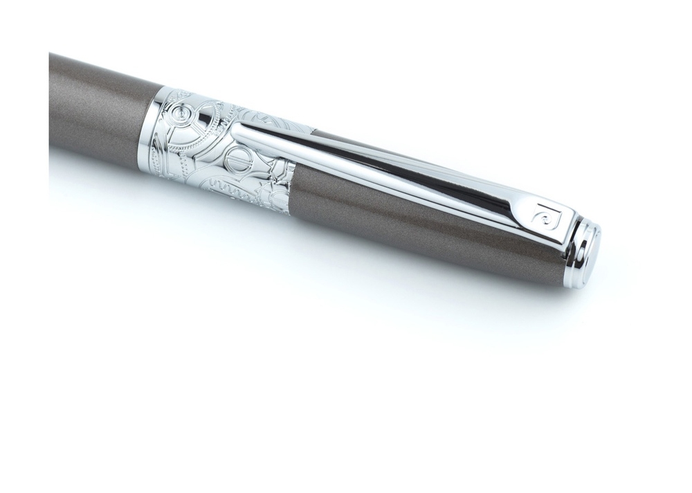 Ручка шариковая «Baron», серый, серебристый, металл