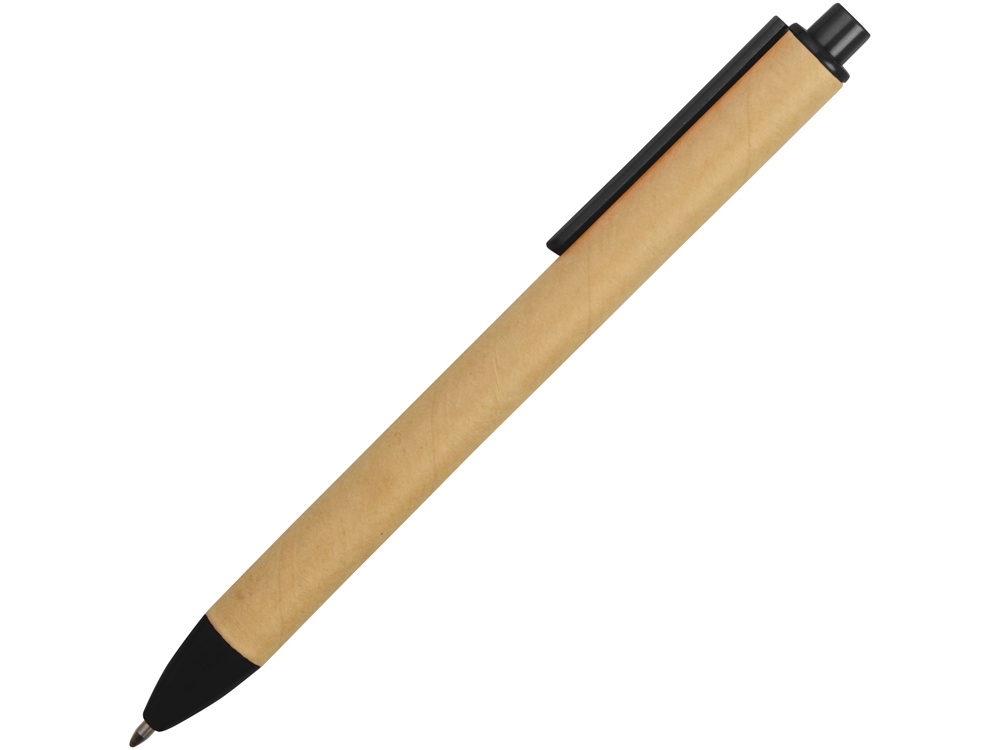 Ручка картонная шариковая «Эко 2.0», черный, бежевый, пластик, картон
