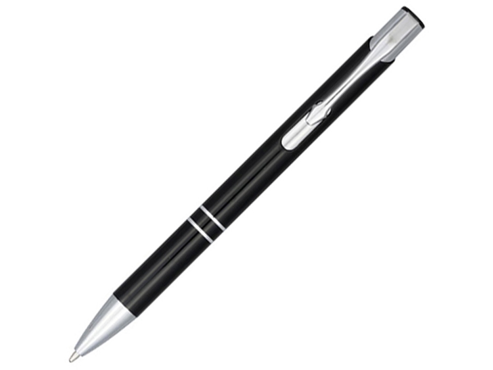 Ручка металлическая шариковая «Moneta» с анодированным покрытием, черный, пластик, алюминий