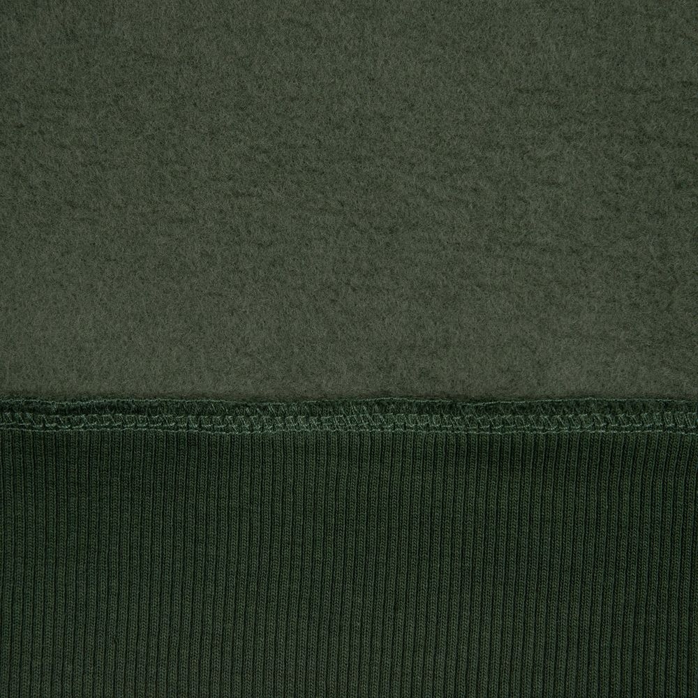 Худи Kulonga Oversize, темно-зеленое, зеленый, хлопок 80%; полиэстер 20%, плотность 350 г/м²; трехнитка