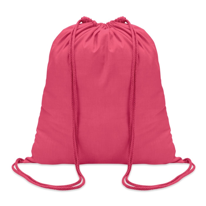 Рюкзак на шнурках 100г/см, розовый, хлопок