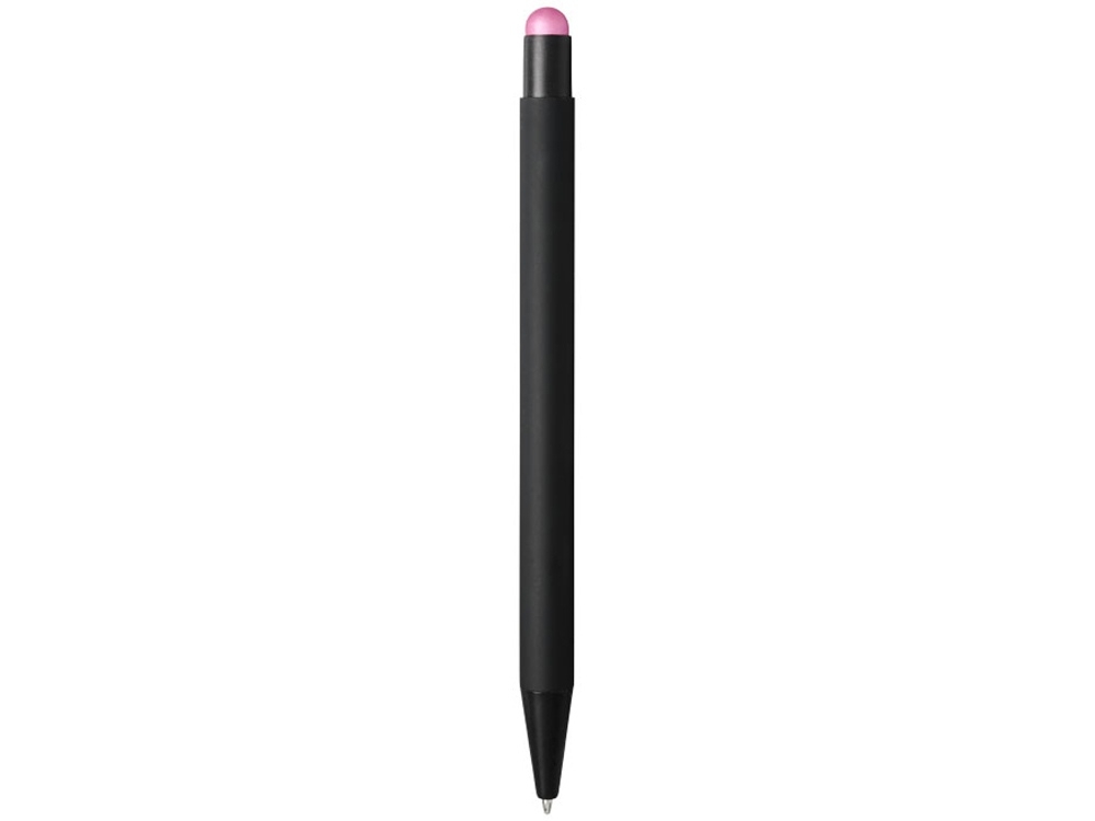 Ручка-стилус металлическая шариковая «Dax» soft-touch, черный, металл