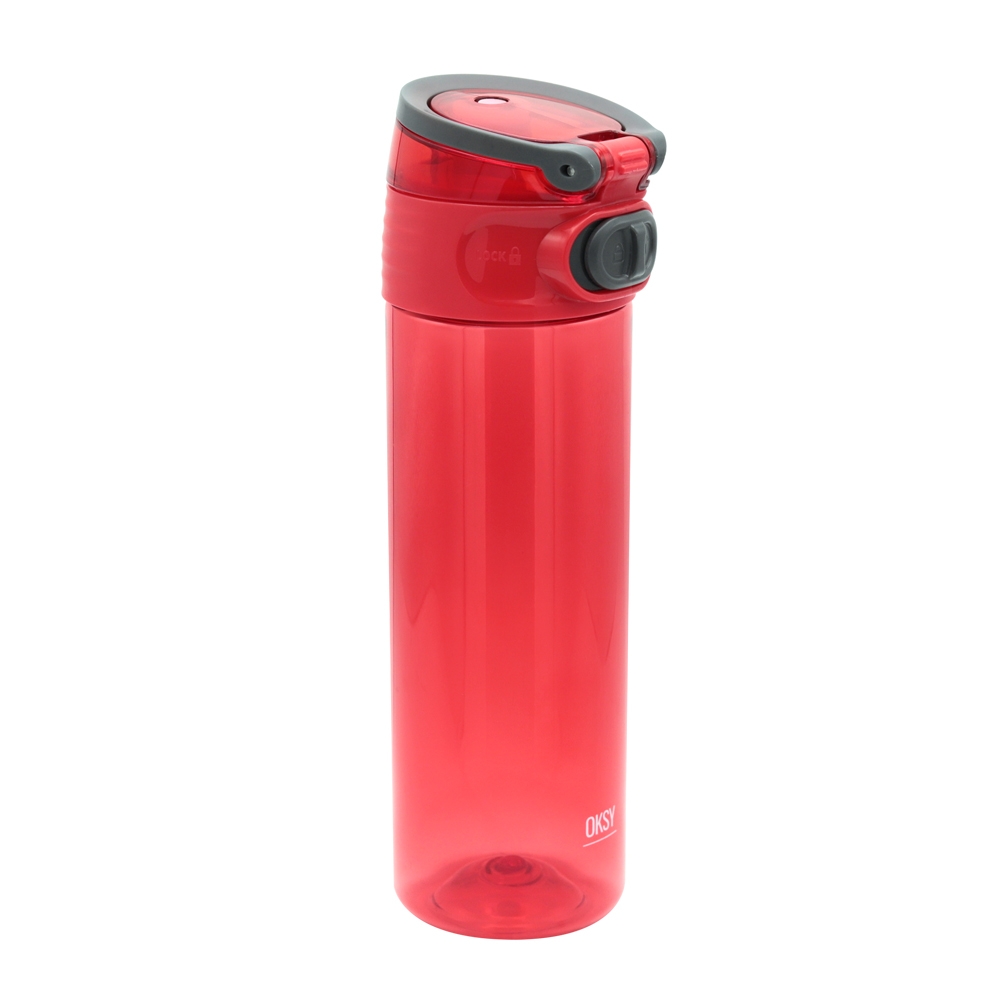 Пластиковая бутылка Barro, красная, красный