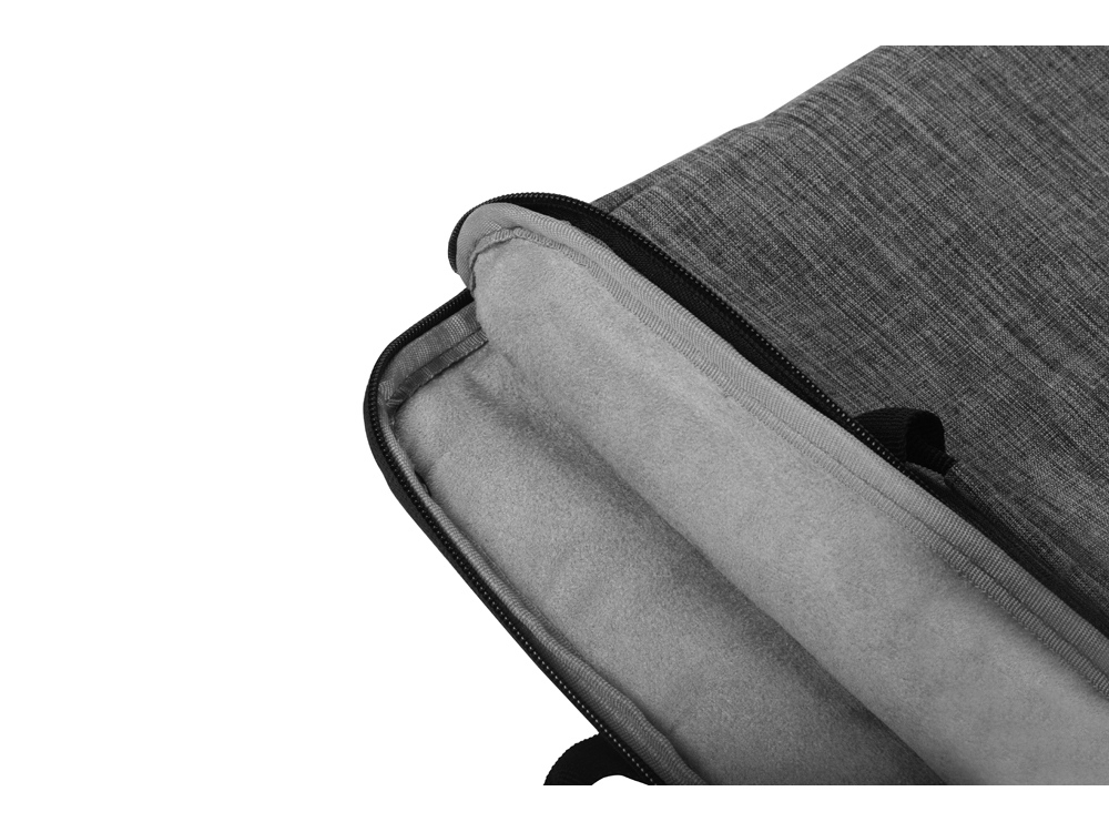 Сумка «Plush» c усиленной защитой ноутбука 15.6 '', серый, полиэстер