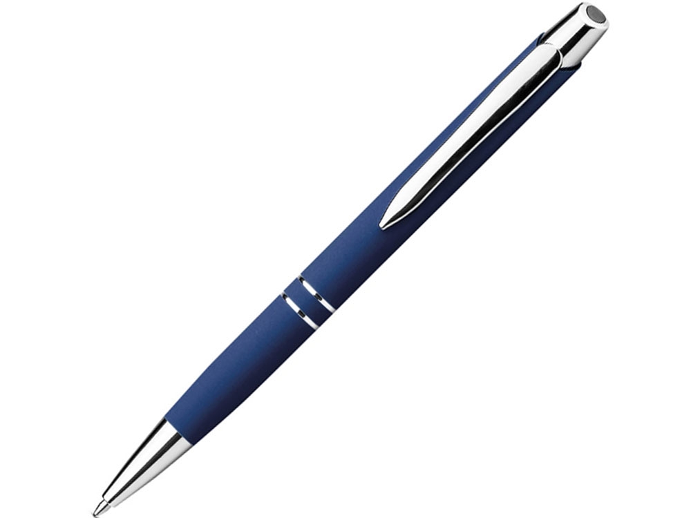 Алюминиевая шариковая ручка «MARIETA SOFT», синий, soft touch