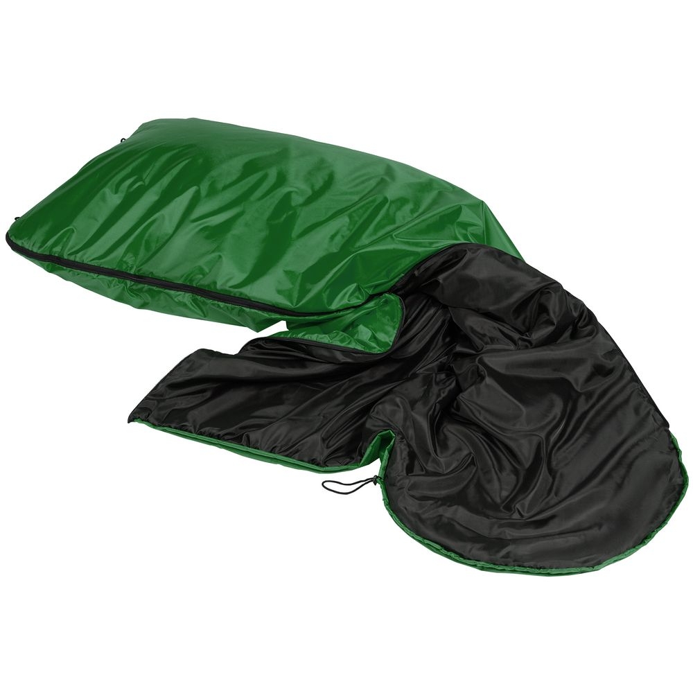Спальный мешок Capsula, зеленый, зеленый, 150 г/м², чехол, спальник - полиэстер; утеплитель - синтепон