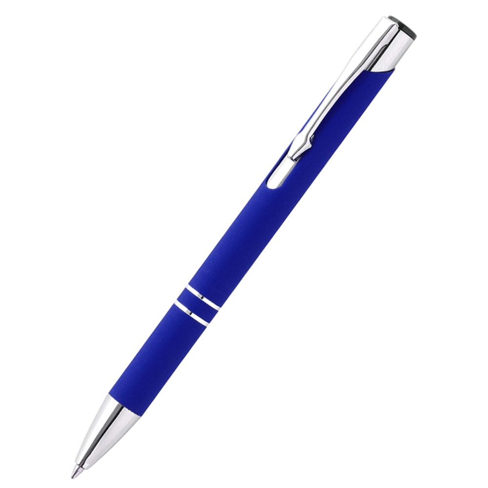 Ручка металлическая Molly софт-тач, темно-синяя, темно-синий