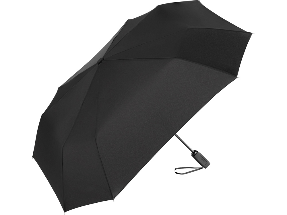 Зонт складной с квадратным куполом «Square» полуавтомат, черный, полиэстер