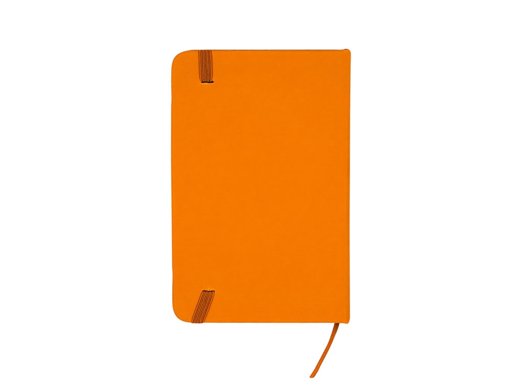 Блокнот А6 CORAL, оранжевый, кожзам