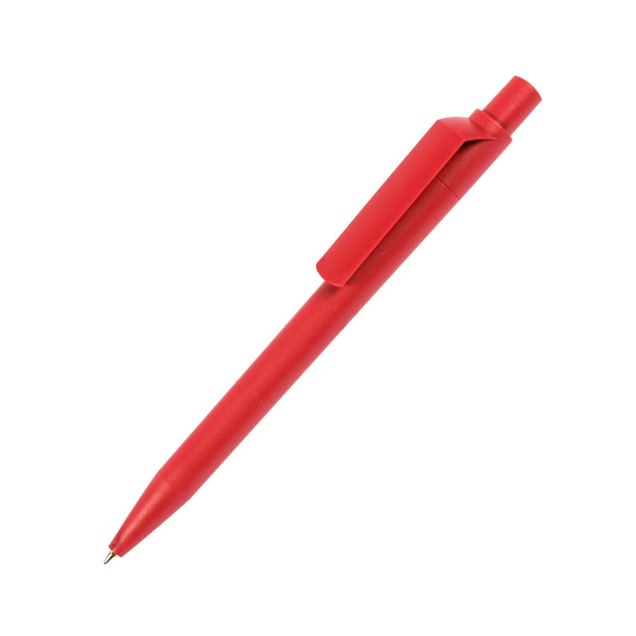 Ручка шариковая DOT, красный, матовое покрытие, пластик, красный, пластик