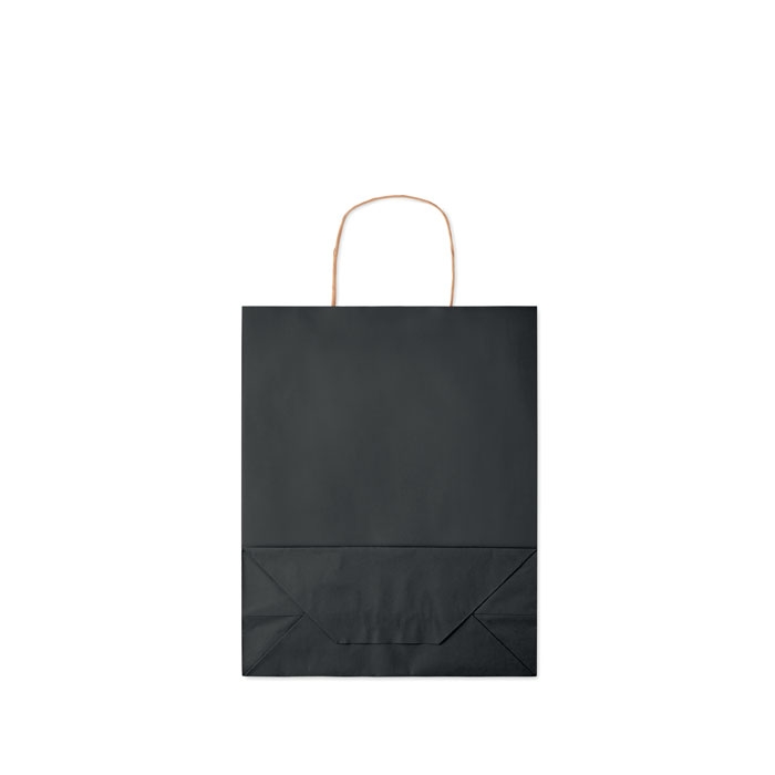 Подарочный пакет средн 90 г/м&#178;, черный, бумага