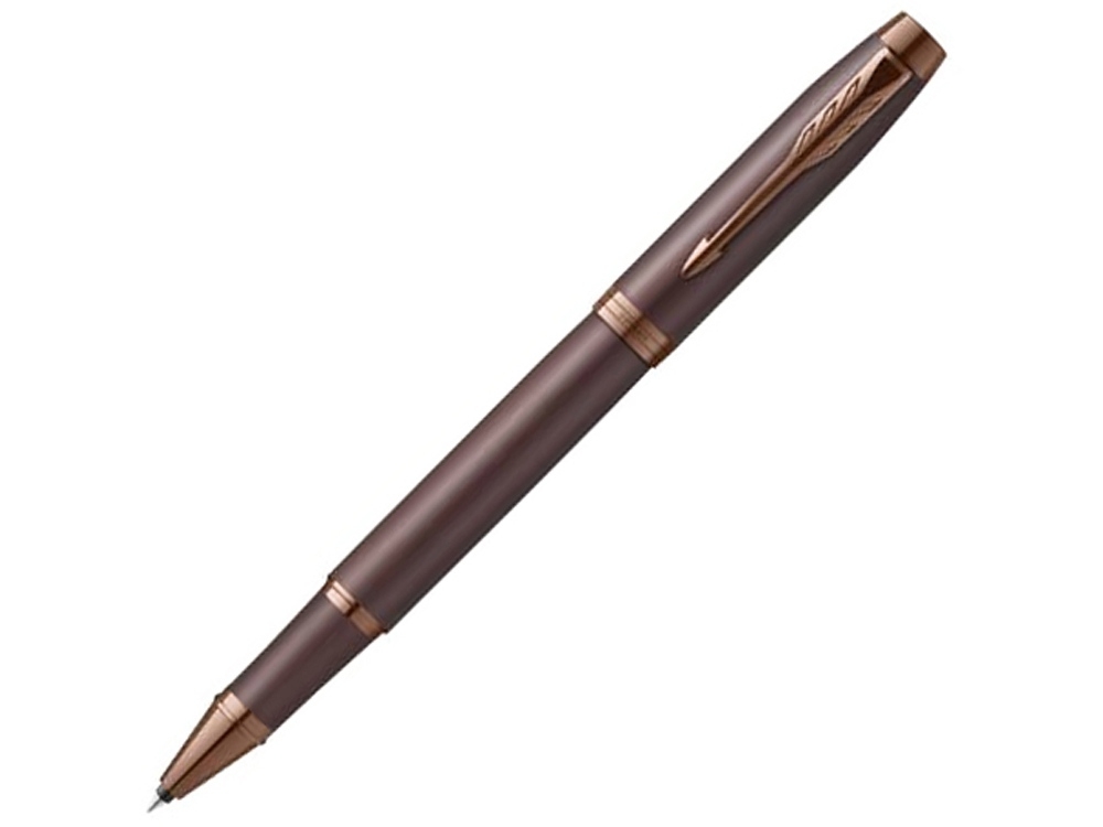 Ручка роллер Parker IM, коричневый, металл