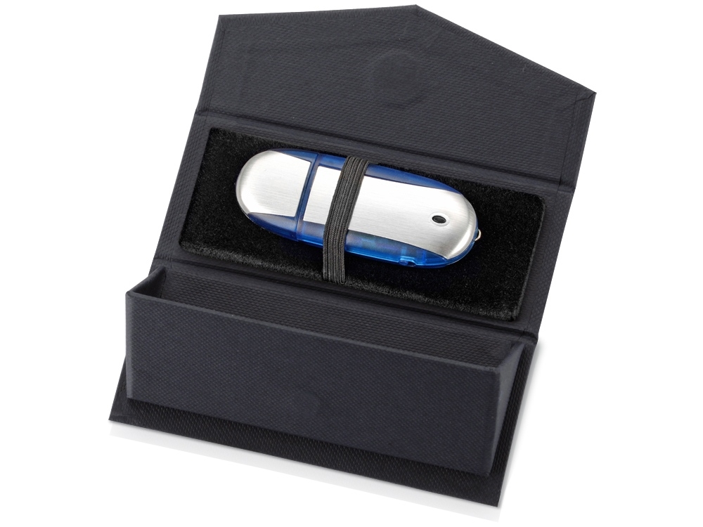 Подарочная коробка для флешки «Суджук», синий, картон