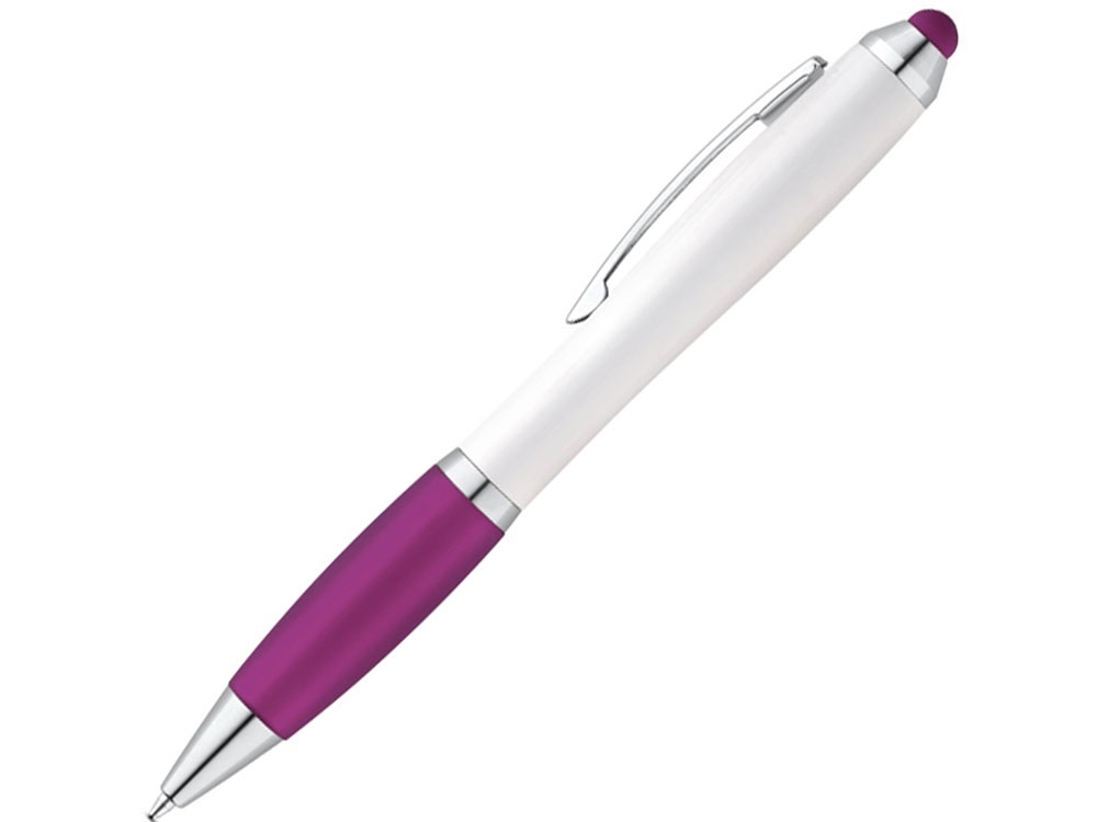 Шариковая ручка с зажимом из металла «SANS BK», фиолетовый, пластик