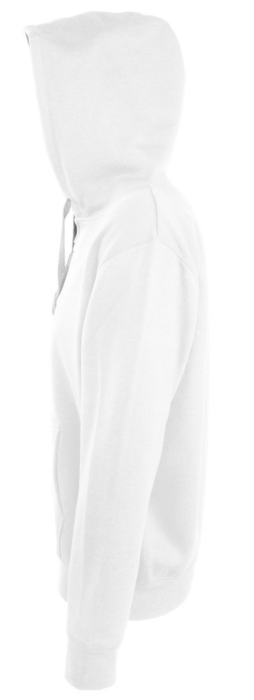Толстовка мужская на молнии Soul Men 290 с контрастным капюшоном, белая, белый, полиэстер 50%; хлопок 50%, плотность 280 г/м²; мольтон
