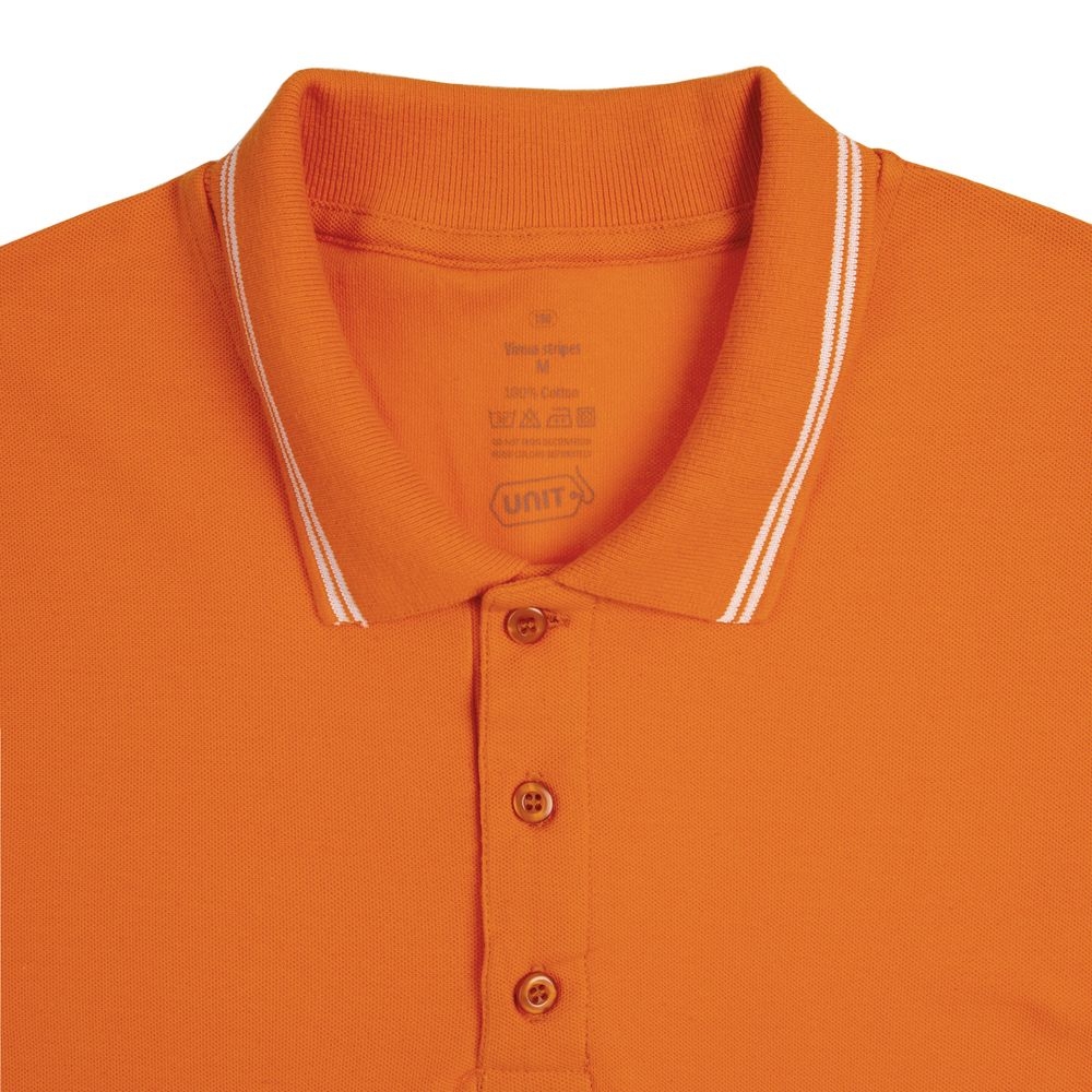Рубашка поло Virma Stripes, оранжевая, оранжевый, хлопок