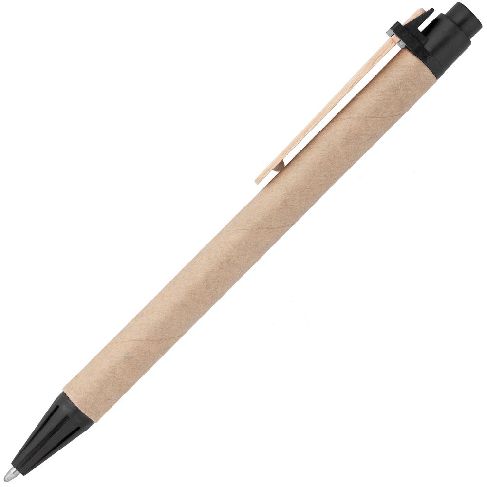 Ручка шариковая Wandy, черная, черный, пластик, картон