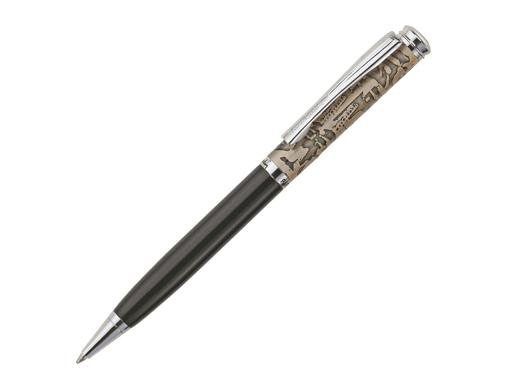 Ручка шариковая «Gamme», коричневый, черный, серебристый, металл