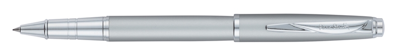 Ручка-роллер Pierre Cardin GAMME Classic. Цвет - серебристый матовый. Упаковка Е., серебристый, латунь, нержавеющая сталь