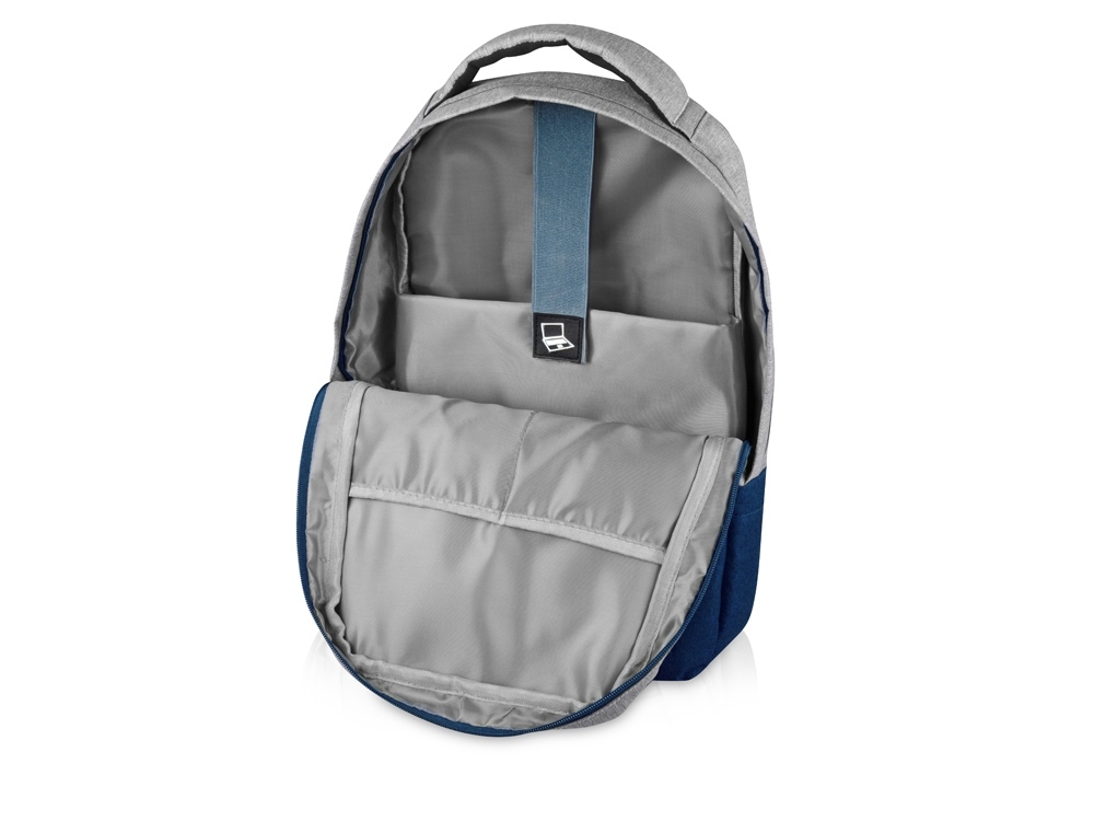 Рюкзак «Fiji» с отделением для ноутбука, синий, серый, полиэстер