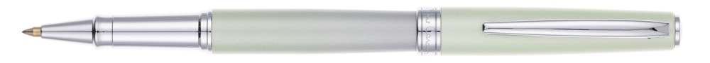 Ручка-роллер Pierre Cardin TENDRESSE, цвет - серебряный и салатовый. Упаковка E., зеленый, латунь