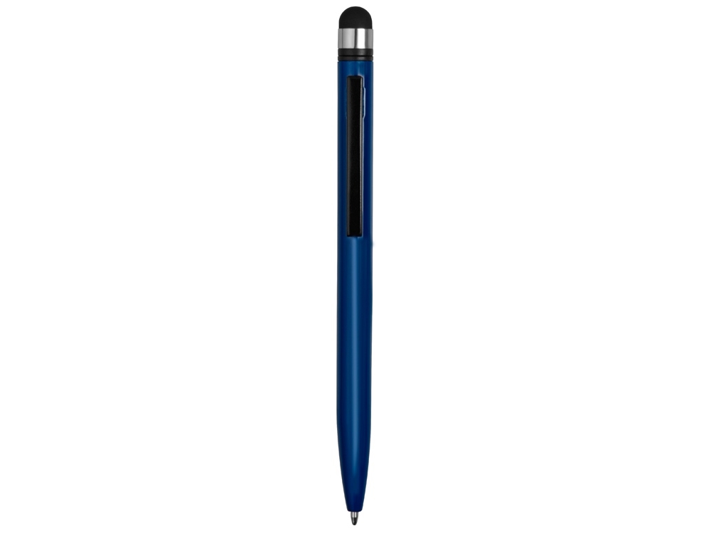 Ручка-стилус пластиковая шариковая «Poke», черный, пластик